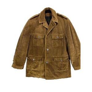 Vintage Roos/Atkins Corduroy Field
Coat Sherpa Lined Brown Jacket